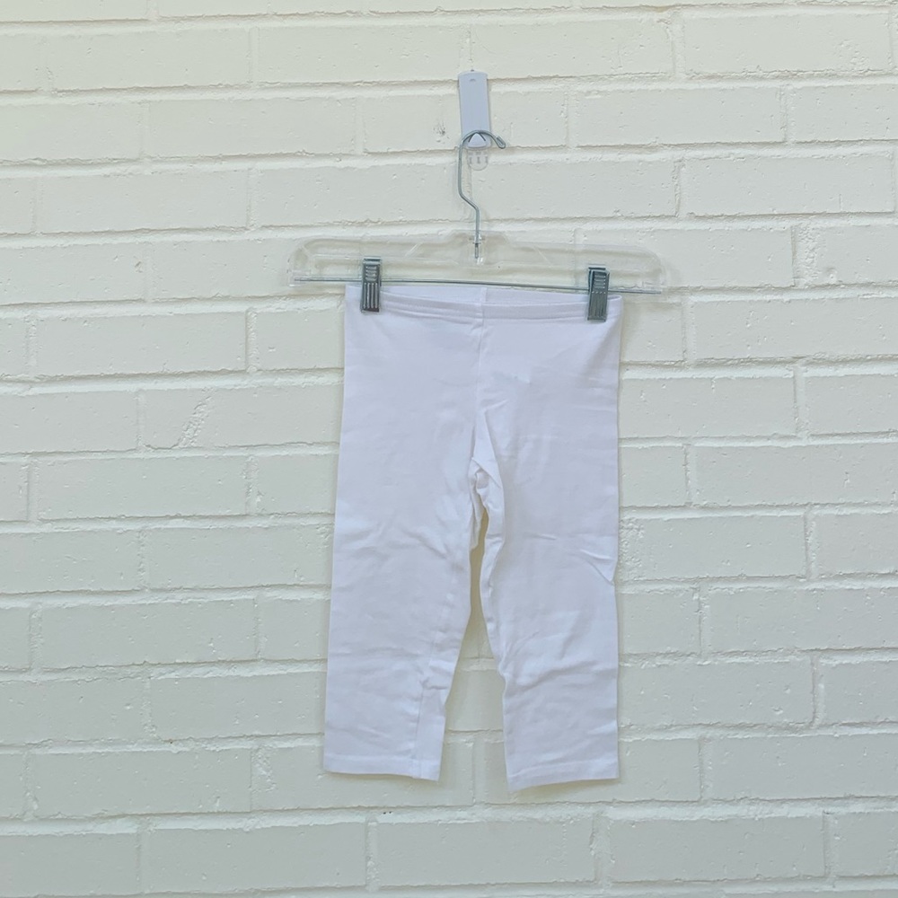 Old Navy Kids White Capri Tights Size Small 6/7